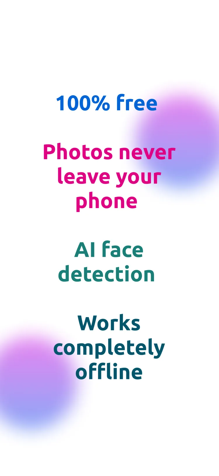 100% free and private